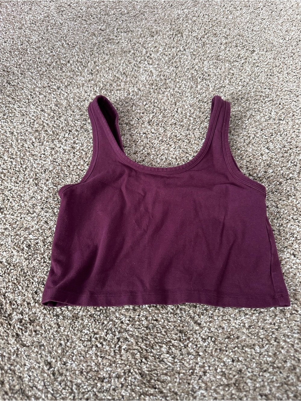 PacSun Cropped Tank Top - Plum